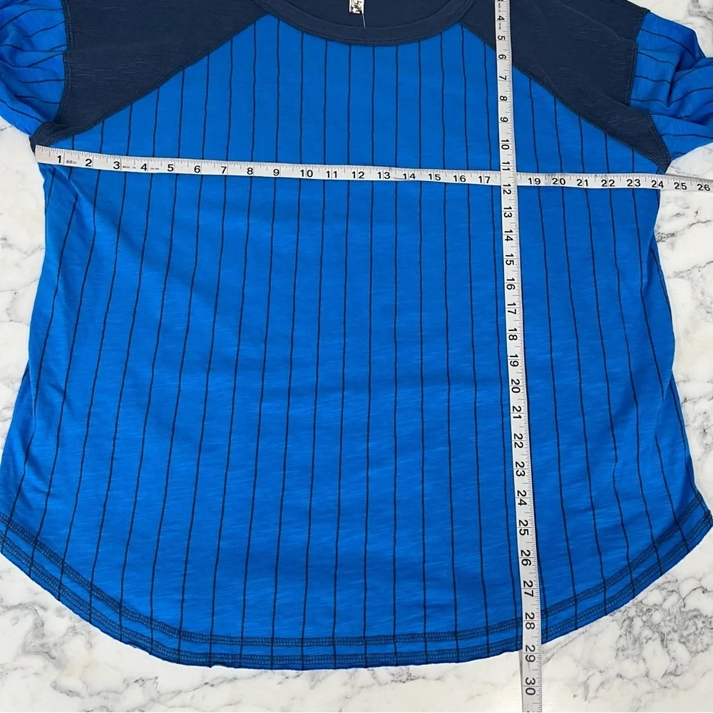 Free People Intimately Rebel Heart Pullover in blue marin stripes casual small